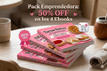 Pack Emprendedora: 50% OFF en los 4 Ebooks PACK EMPRENDEDOR DULCE – 4 EBOOKS con 50% OFF